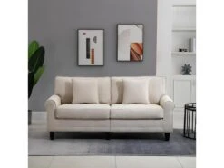 Canapé 3 Places GETAFE Beige 10 Canapé 3 Places GETAFE Beige -Accueil-Canapé canape 22099383