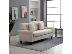 Canapé 3 Places GETAFE Beige 11 Canapé 3 Places GETAFE Beige -Accueil-Canapé canape 22099385