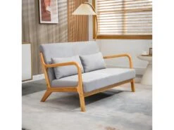 Canapé Lounge 2 Places CRUZ Gris -Accueil-Canapé canape 22099393