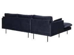 Sunderland Canapé 2 Personnes Avec Chaise Longue Côté Gauche, Bleu Foncé. -Accueil-Canapé canape 22104245