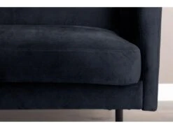 Zoom Canapé 2 Personnes En Velours, Noir. -Accueil-Canapé canape 22104999