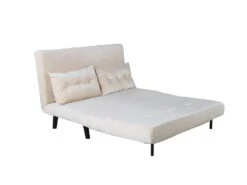 Vicky Canapé-lit Velours Beige. -Accueil-Canapé canape 22105093