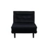 Vicky Canapé-lit ,fauteuil Velours Noir. -Accueil-Canapé canape 22105099