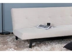 Bodil Canapé-lit Velours Côtelé Beige. -Accueil-Canapé canape 22105239