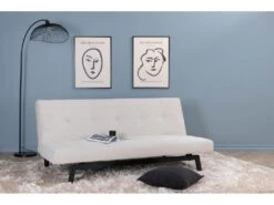 Bodil Canapé-lit Velours Côtelé Beige. -Accueil-Canapé canape 22105243