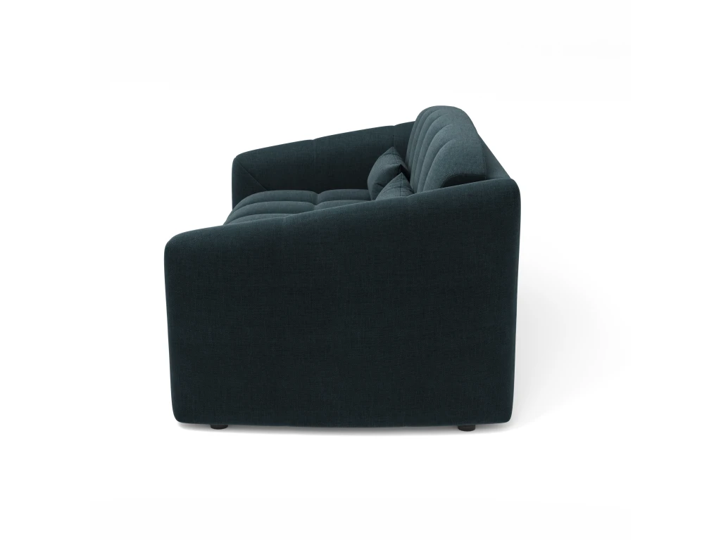 Canapé Convertible Express Dunlopillo Velours Bleu Paon 160cm 6 Canapé Convertible Express Dunlopillo Velours Bleu Paon 160cm – Image 4