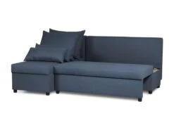 Canapé Clic-clac – Tissu Bleu – L 192 X P 143 X H 79 Cm – JOSS - Fabriqué En Ukraine -Accueil-Canapé canape 22127815