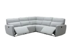 Canapé D'angle Dont 2 Places Relax électriques - Tissu Gris Clair - L 269 X P 269 X H 99 Cm - LANDON -Accueil-Canapé canape 22162011
