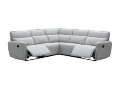 Canapé D'angle Dont 2 Places Relax Manuel - Tissu Gris Clair - L 269 X P 269 X H 99 Cm - LANDON -Accueil-Canapé canape 22162021