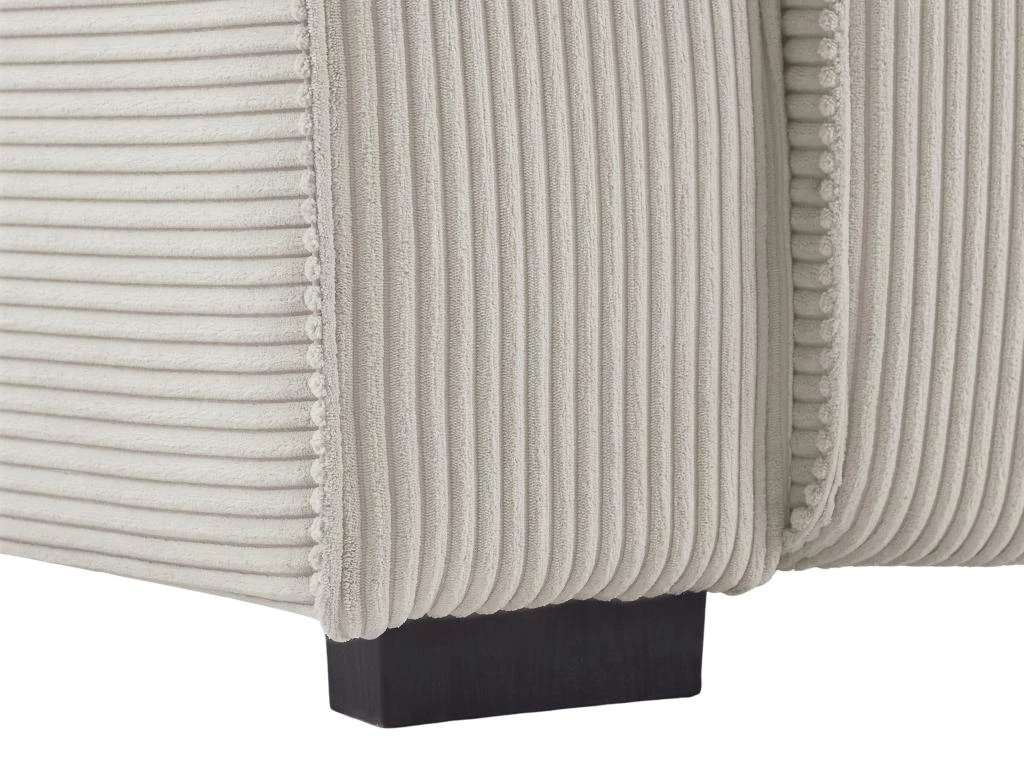 Canapé D'angle Droit Relax électrique En Velours Cotelé Gris Clair AMELIO 9 Canapé D'angle Droit Relax électrique En Velours Cotelé Gris Clair AMELIO – Image 7