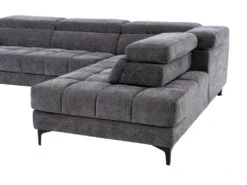 Canapé D'angle Droit Relax électrique Avec Assise Coulissante En Tissu Anthracite MONISO 20 Canapé D'angle Droit Relax électrique Avec Assise Coulissante En Tissu Anthracite MONISO -Accueil-Canapé canape 22216949