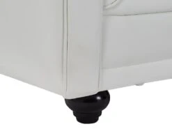 Canapé 2 Places En Simili Blanc CHESTERFIELD -Accueil-Canapé canape 22251027