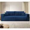 Canapé Convertible - 257x102 Cm - 3 Places - Bleu Marine - FARESE -Accueil-Canapé canape 22358431