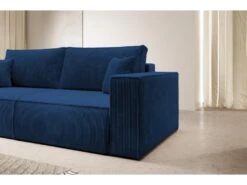 Canapé Convertible - 257x102 Cm - 3 Places - Bleu Marine - FARESE -Accueil-Canapé canape 22358435