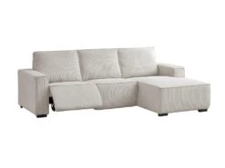 Canapé D'angle Droit Relax électrique En Velours Cotelé Gris Clair AMELIO 16 Canapé D'angle Droit Relax électrique En Velours Cotelé Gris Clair AMELIO -Accueil-Canapé canape 22359009