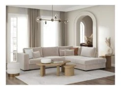 BELAMI - Canapé D'angle 4 Places En Velours Côtelé - Beige - Angle Droit 13 BELAMI - Canapé D'angle 4 Places En Velours Côtelé - Beige - Angle Droit -Accueil-Canapé canape 22372617