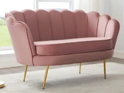 Canapé 2 Places Coquillage En Velours Rose DANDELION De Pascal Morabito 17 Canapé 2 Places Coquillage En Velours Rose DANDELION De Pascal Morabito -Accueil-Canapé canape 22417475