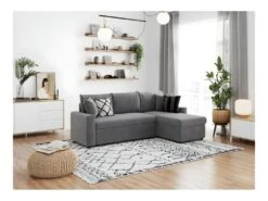 Canapé D'Angle MARIA Réversible Et Convertible Avec Coffre En Microfibre - Gris 15 Canapé D'Angle MARIA Réversible Et Convertible Avec Coffre En Microfibre - Gris -Accueil-Canapé canape 22447829