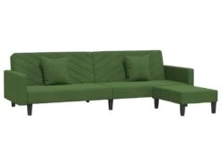 Canapé-lit 2 Places 2 Oreillers Repose-pied Vert Foncé Velours 14 Canapé-lit 2 Places 2 Oreillers Repose-pied Vert Foncé Velours -Accueil-Canapé canape 22585927