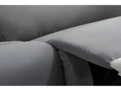 Canapé De Relaxation électrique 2 Places Microfibre Et Simili DETENTE - Blanc Et Gris -Accueil-Canapé canape 22701163