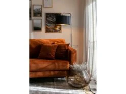 Canapé Convertible - 200 Cm - 3 Places - Velours Hydrophobe - Cuivre - VALICO -Accueil-Canapé canape 22704943