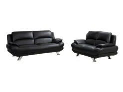 Canapé 3 Places En Simili MUSKO - Ivoire 13 Canapé 3 Places En Simili MUSKO - Ivoire -Accueil-Canapé canape 227163 1