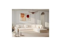 Canapé D'angle Droit En Tissu Beige JULINA -Accueil-Canapé canape 22969045
