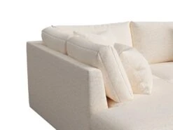 Canapé D'angle Droit En Tissu Beige JULINA -Accueil-Canapé canape 22969059