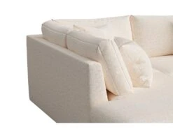 Canapé D'angle Gauche En Tissu Beige JULINA -Accueil-Canapé canape 22969075