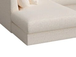 Canapé D'angle Gauche En Tissu Beige JULINA -Accueil-Canapé canape 22970323