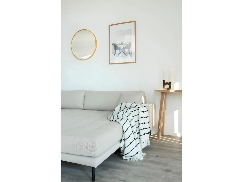 Lido - Canapé D'angle Droit En Tissu Pieds Métal L290cm - Couleur - Beige 7 Lido - Canapé D'angle Droit En Tissu Pieds Métal L290cm - Couleur - Beige – Image 6