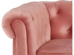 Canapé D'angle En Velours CHESTERFIELD - Rose Pastel -Accueil-Canapé canape 243975