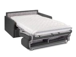 Canapé 2 Places Convertible Express En Tissu CALIFE - Gris - Couchage 120 Cm - Matelas 14 Cm -Accueil-Canapé canape 249377