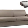 Canapé 4 Places Convertible Express En Simili CALIFE - Taupe - Couchage 160 Cm - Matelas 14 Cm -Accueil-Canapé canape 272821
