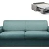 Canapé 4 Places Convertible Express En Tissu CALITO - Bleu - Couchage Lattes Larges 160 Cm - Matelas 14 Cm -Accueil-Canapé canape 273087