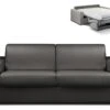 Canapé 4 Places Convertible Express En Simili CALITO - Noir - Couchage Lattes Larges 160 Cm - Matelas 18 Cm -Accueil-Canapé canape 273129