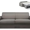 Canapé 4 Places Convertible Express En Tissu CALITO - Anthracite - Couchage Lattes Larges 160 Cm - Matelas 18 Cm -Accueil-Canapé canape 273155