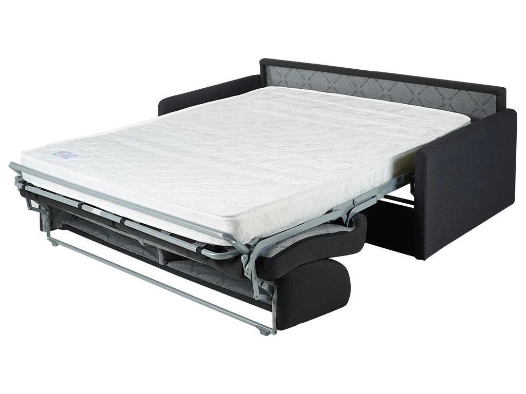 Canapé 3 Places Convertible Express En Tissu CALIFE - Rouge - Couchage 140 Cm - Matelas 22 Cm 9 Canapé 3 Places Convertible Express En Tissu CALIFE - Rouge - Couchage 140 Cm - Matelas 22 Cm – Image 7