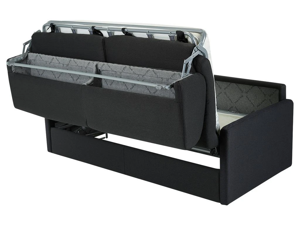 Canapé 4 Places Convertible Express En Tissu CALIFE - Bleu Foncé - Couchage 160 Cm - Matelas 14 Cm 9 Canapé 4 Places Convertible Express En Tissu CALIFE - Bleu Foncé - Couchage 160 Cm - Matelas 14 Cm – Image 7