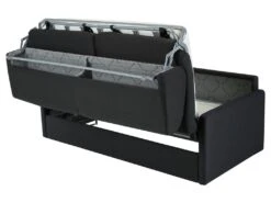 Canapé 4 Places Convertible Express En Tissu CALIFE - Turquoise - Couchage 160 Cm - Matelas 18 Cm -Accueil-Canapé canape 273293 30