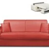 Canapé 4 Places Convertible Express En Simili EMIR - Rouge - Couchage 160 Cm - Matelas 22 Cm -Accueil-Canapé canape 273953