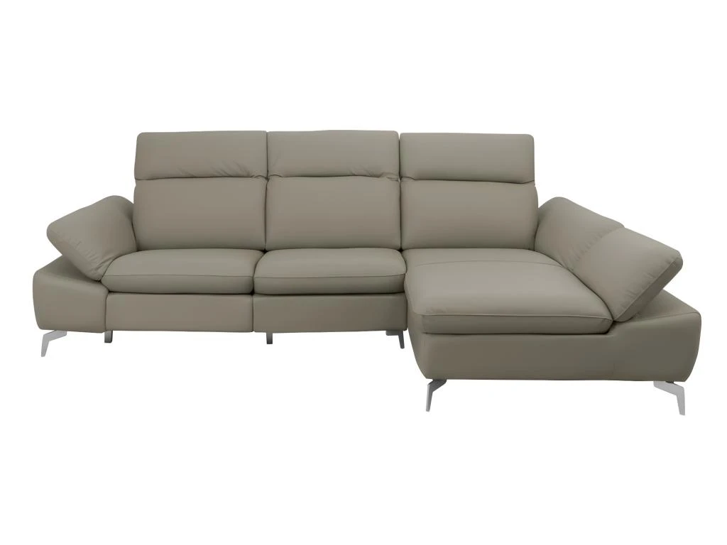 Canapé D'angle Relax électrique En Cuir De Buffle MARSALA - Taupe - Angle Droit 12 Canapé D'angle Relax électrique En Cuir De Buffle MARSALA - Taupe - Angle Droit – Image 10