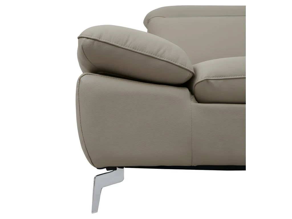 Canapé D'angle Relax électrique En Cuir De Buffle MARSALA - Taupe - Angle Droit 6 Canapé D'angle Relax électrique En Cuir De Buffle MARSALA - Taupe - Angle Droit – Image 4