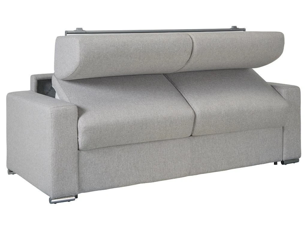 Canapé 3 Places Convertible Express En Simili CALITO - Gris - Couchage Lattes Larges 140 Cm - Matelas 22 Cm Avec Mémoire De Forme DUNLOPILLO 13 Canapé 3 Places Convertible Express En Simili CALITO - Gris - Couchage Lattes Larges 140 Cm - Matelas 22 Cm Avec Mémoire De Forme DUNLOPILLO – Image 11