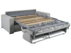 Canapé 3 Places Convertible Express En Simili CALITO - Gris - Couchage 140 Cm - Matelas 18 Cm -Accueil-Canapé canape 284919 29