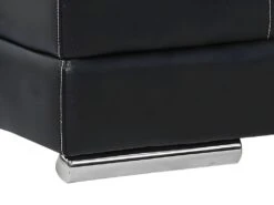 Canapé 2 Places En Cuir De Buffle MONIKA - Noir -Accueil-Canapé canape 289219