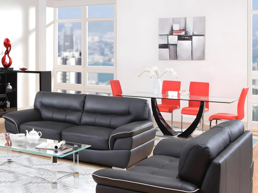 Canapé 2 Places En Cuir THIBAULT - Ivoire 13 Canapé 2 Places En Cuir THIBAULT - Ivoire – Image 11