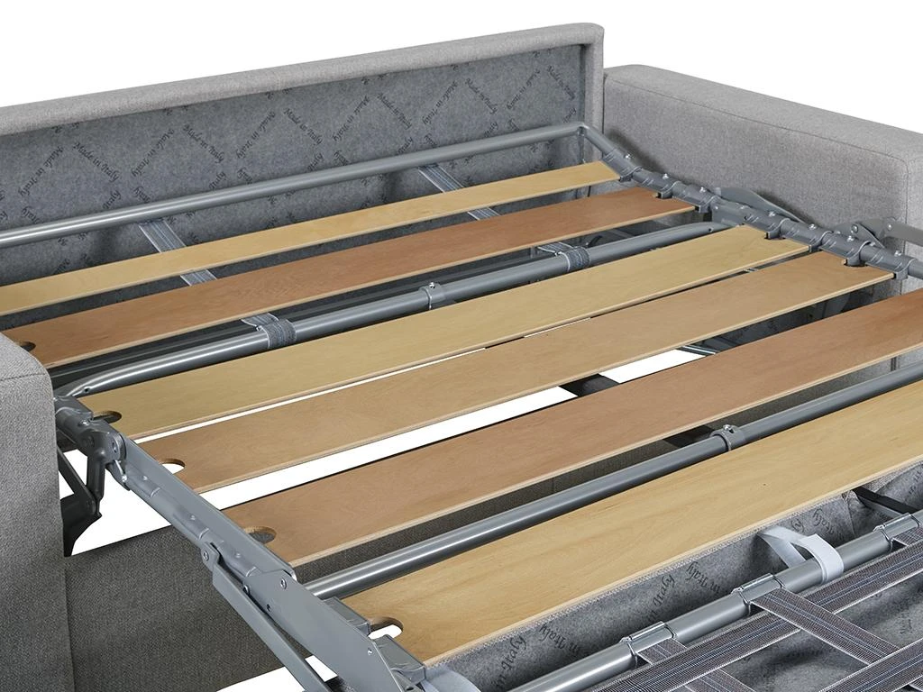 Canapé 4 Places Convertible Express En Tissu CALITO - Anthracite - Couchage 160 Cm - Matelas 22 Cm Avec Mémoire De Forme DUNLOPILLO 9 Canapé 4 Places Convertible Express En Tissu CALITO - Anthracite - Couchage 160 Cm - Matelas 22 Cm Avec Mémoire De Forme DUNLOPILLO – Image 7