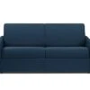 Canapé 3 Places Convertible Express En Tissu CALIFE - Bleu Foncé - Couchage 140 Cm - Matelas 14 Cm -Accueil-Canapé canape 310157