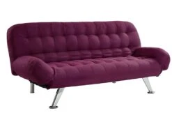 Canapé Convertible Clic-clac En Tissu BERRY - Prune -Accueil-Canapé canape 311335